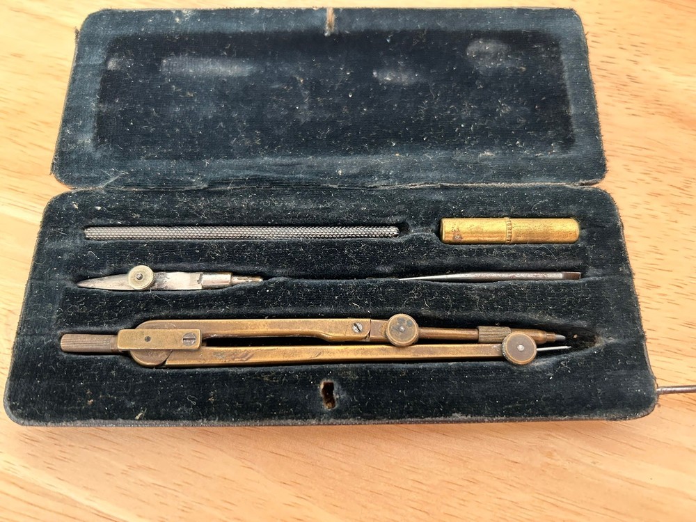 Compass Drawings Set - Vintage