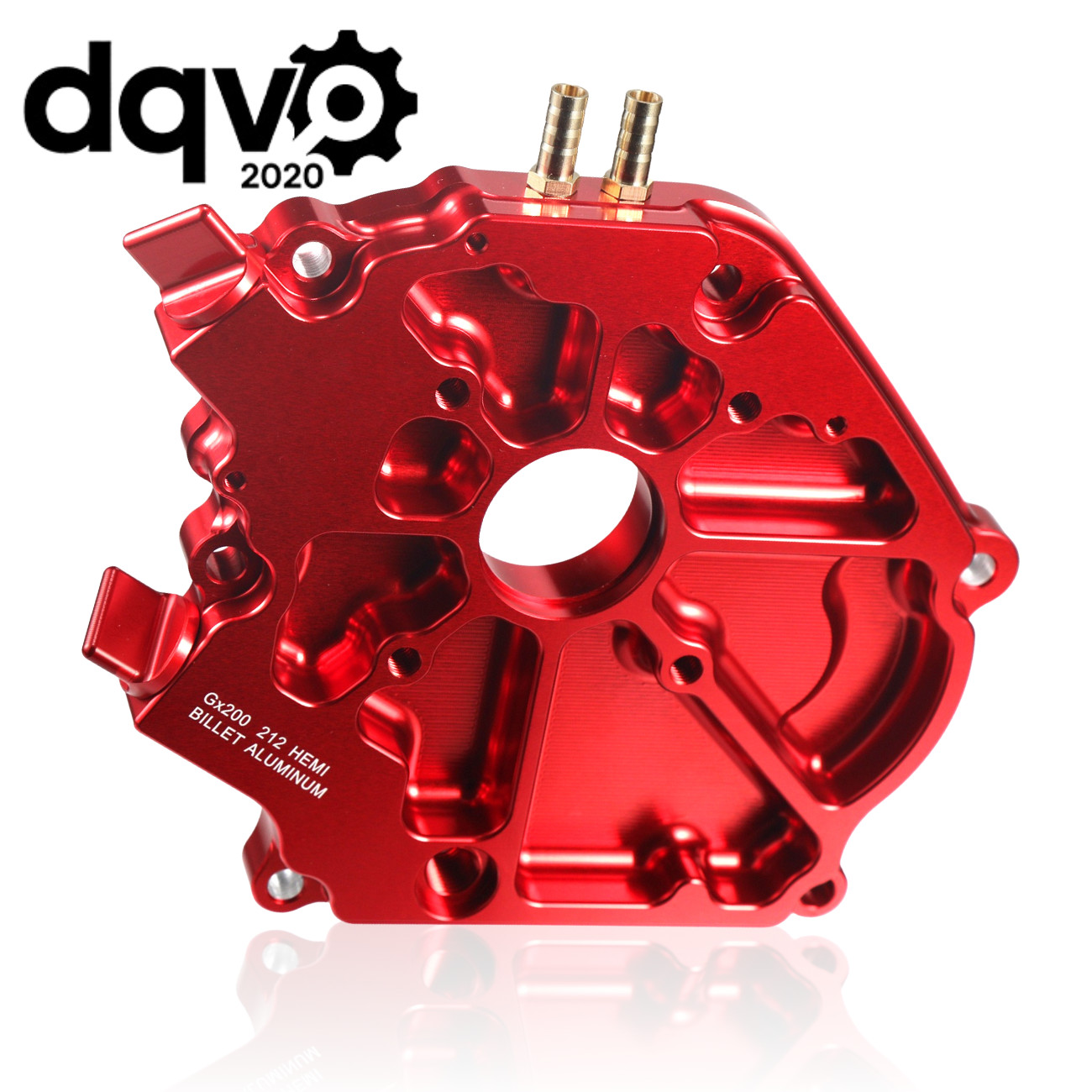 Dual Bearing Billet Side cover For GX200 196 Predator Hemi,Ghost,212 and 224 Red