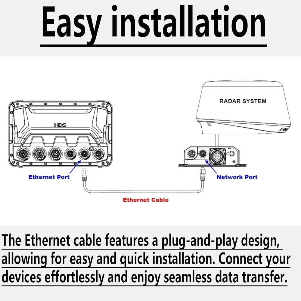 Replace for Lowrance Ethernet Crossover Cable Yellow Cat5e Cable 6-Ft 3005.6855