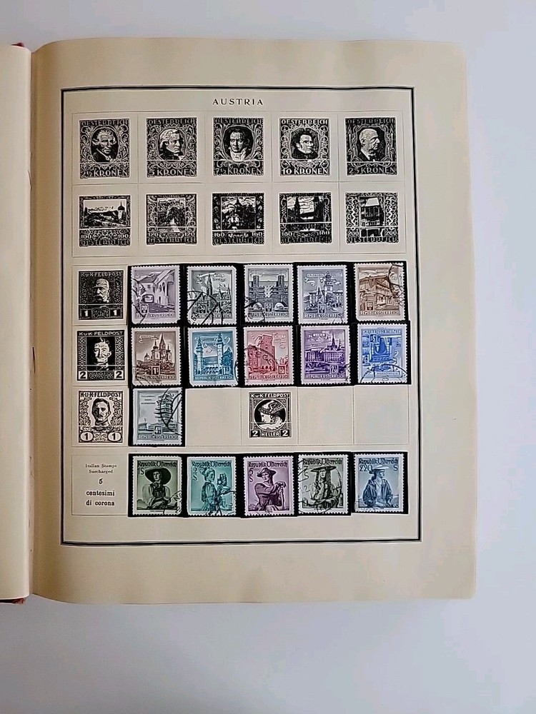 Modern Postage Stamp Album Fully Illustrated 1925 Edition