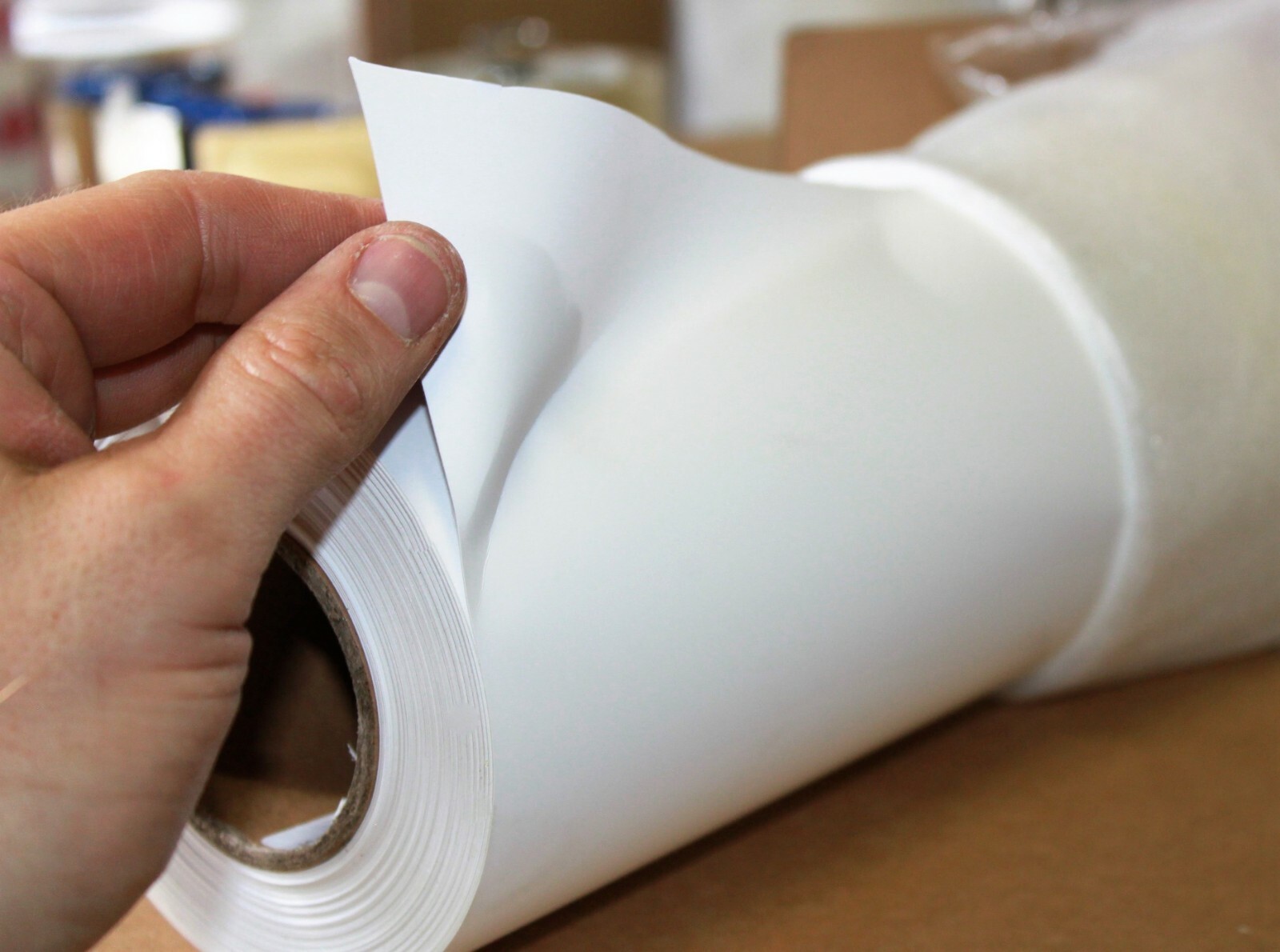 White Polypro Tear-Resistant Banner Roll Film Inkjet 8mil (Pick Size & Finish)