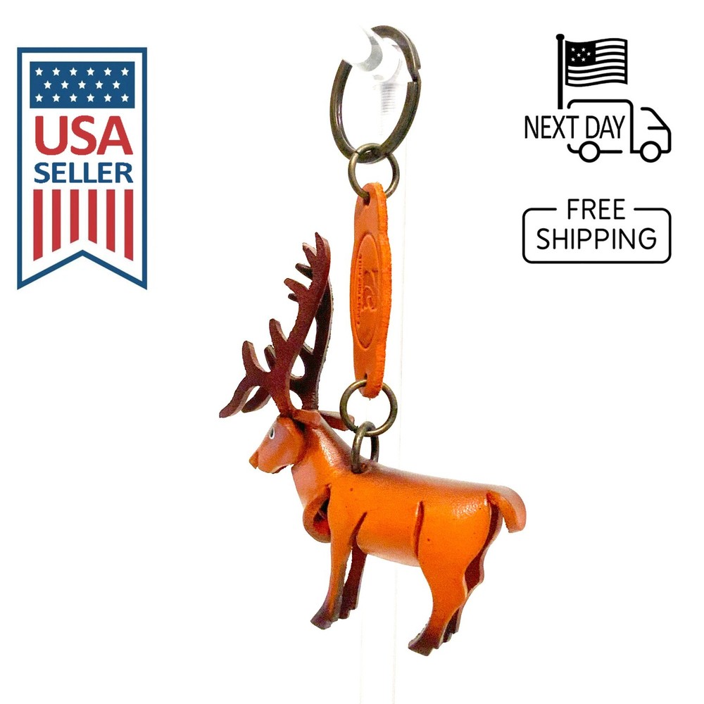 Elk Handmade Leather Keyring