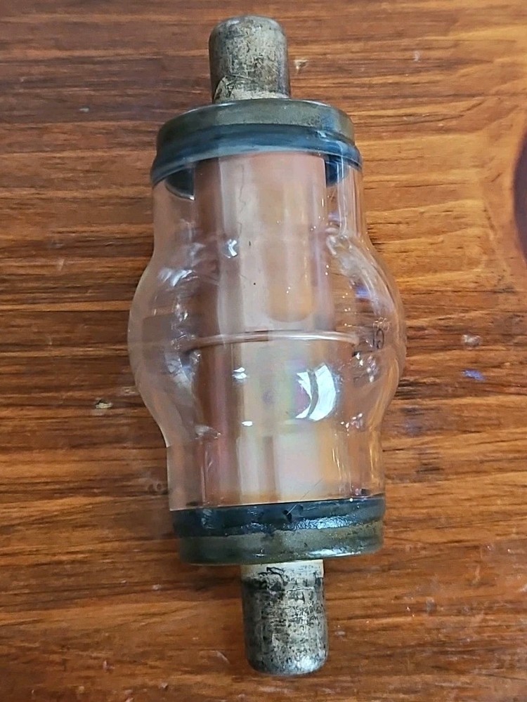 Vtg Glass Vacuum Capacitor