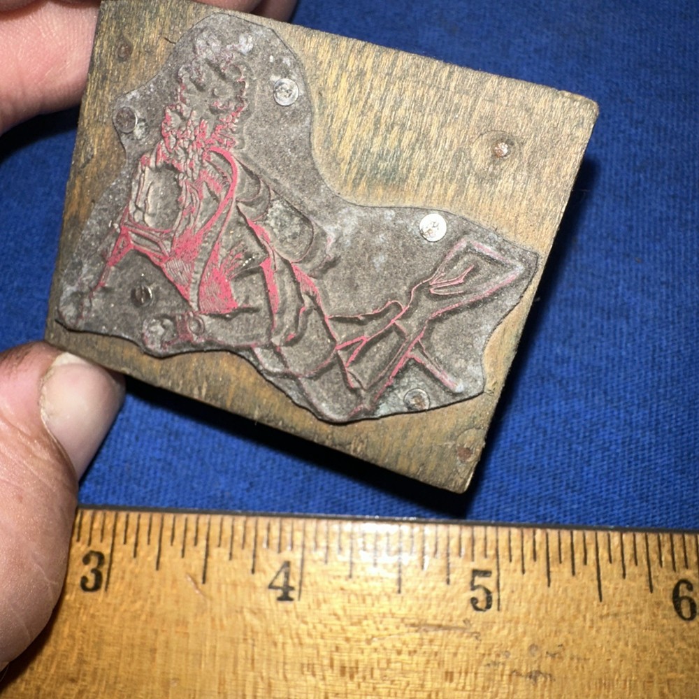 Print Block ( Scuba Diver?? ) Unknown Image￼
