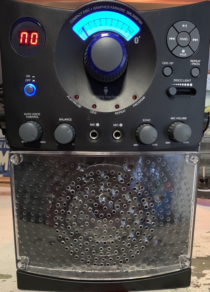 The Singing Machine SML385BTBK Bluetooth CD+G Karaoke System. Barely Used.