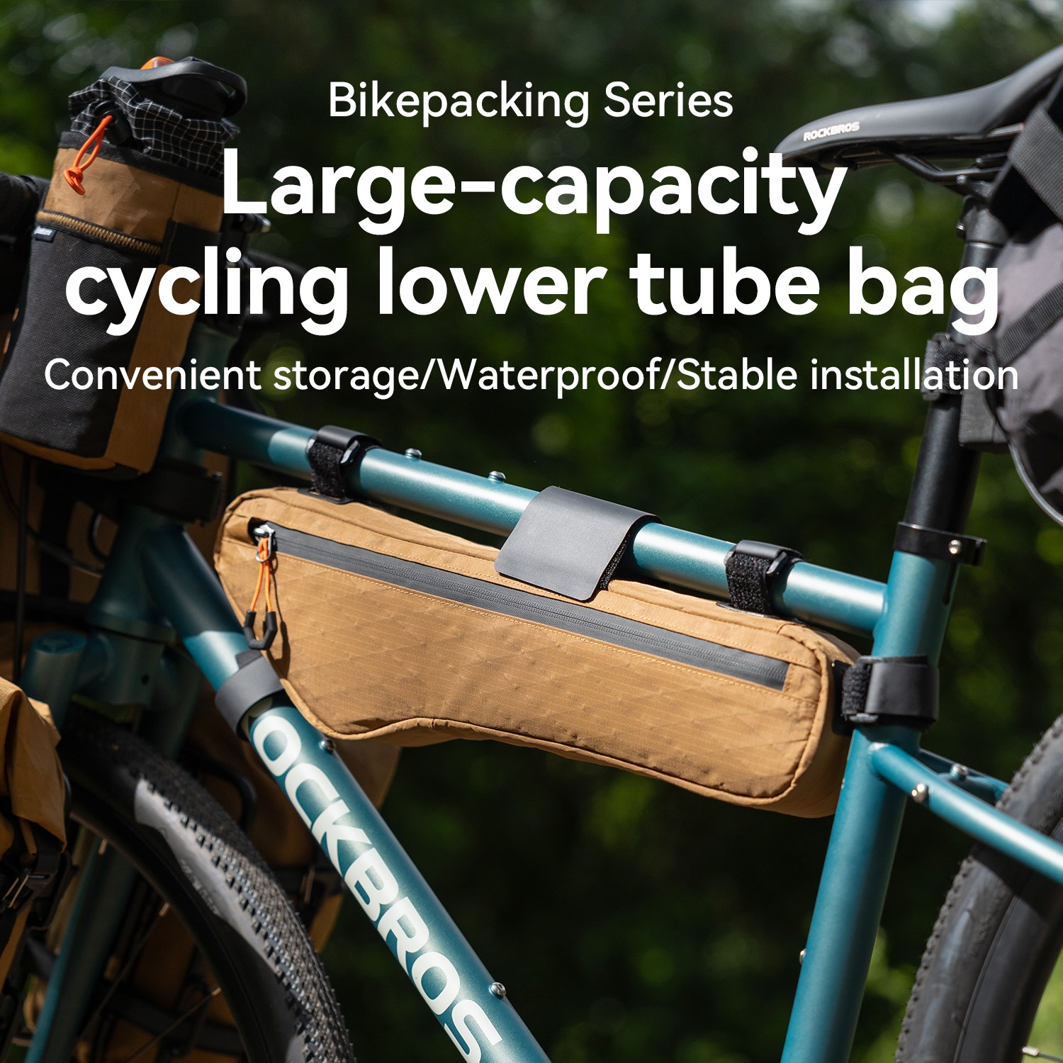 Qunature Bike Frame Bag Waterproof Triangle Bag Bicycle Pouch Under Tube Bag