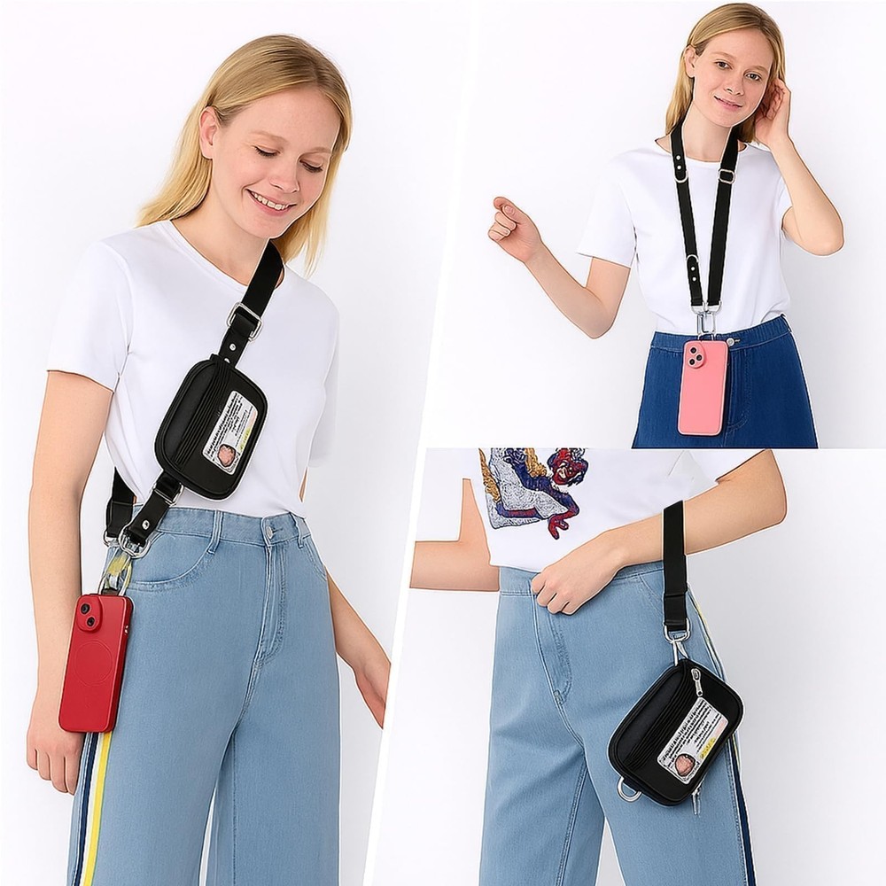 Phone Lanyards -Includes Adjustable Neck Straps,Wrist Straps，Phone Clips