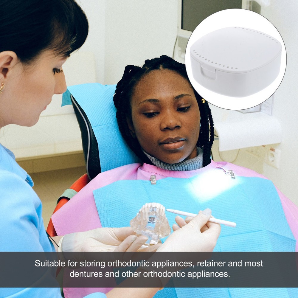 Mirror Retainer Case Retainer Mouth Guard Denture Storage Box