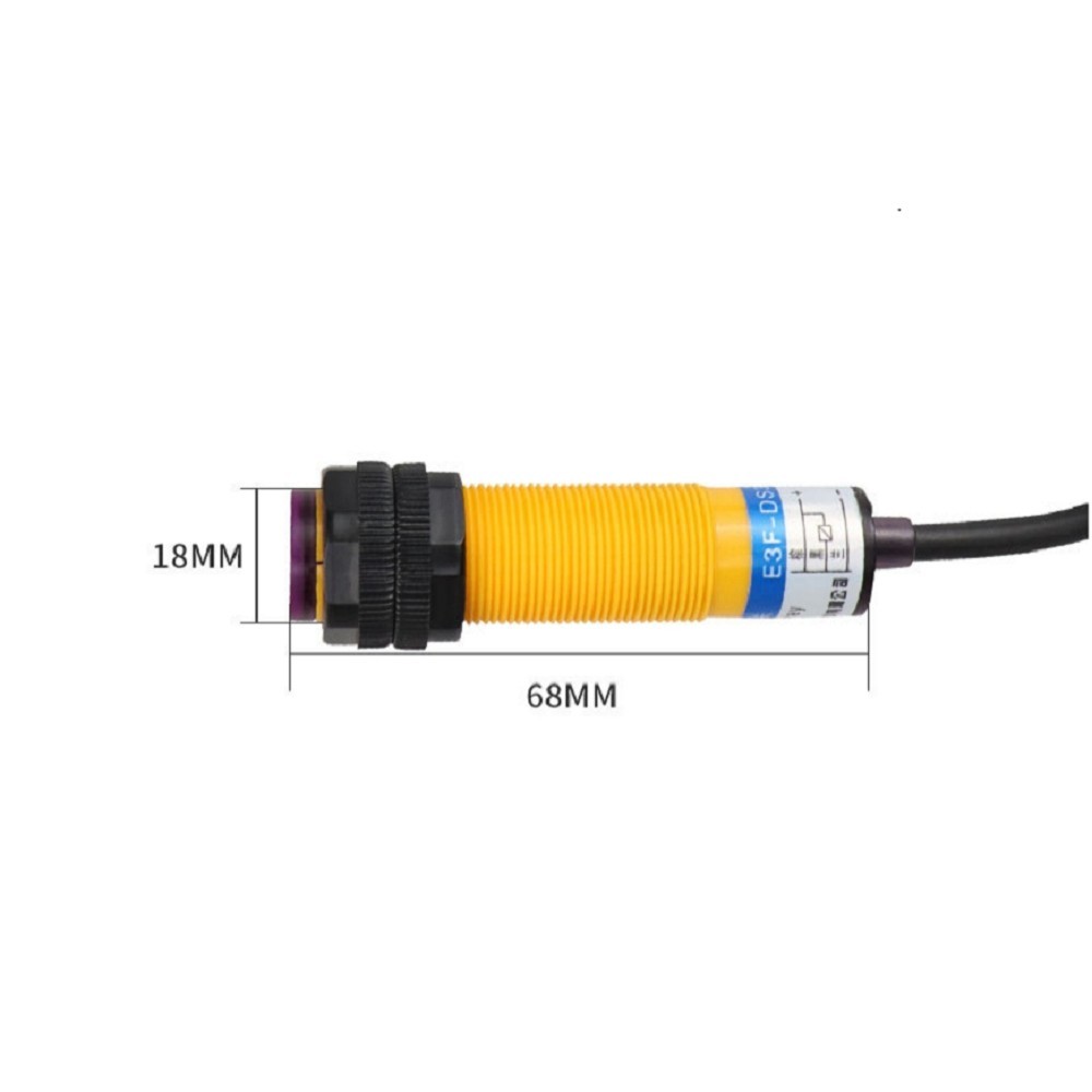 Photoelectric Switch 1.35 Meters Wire Length 10-30VDC Adjustable Sensor