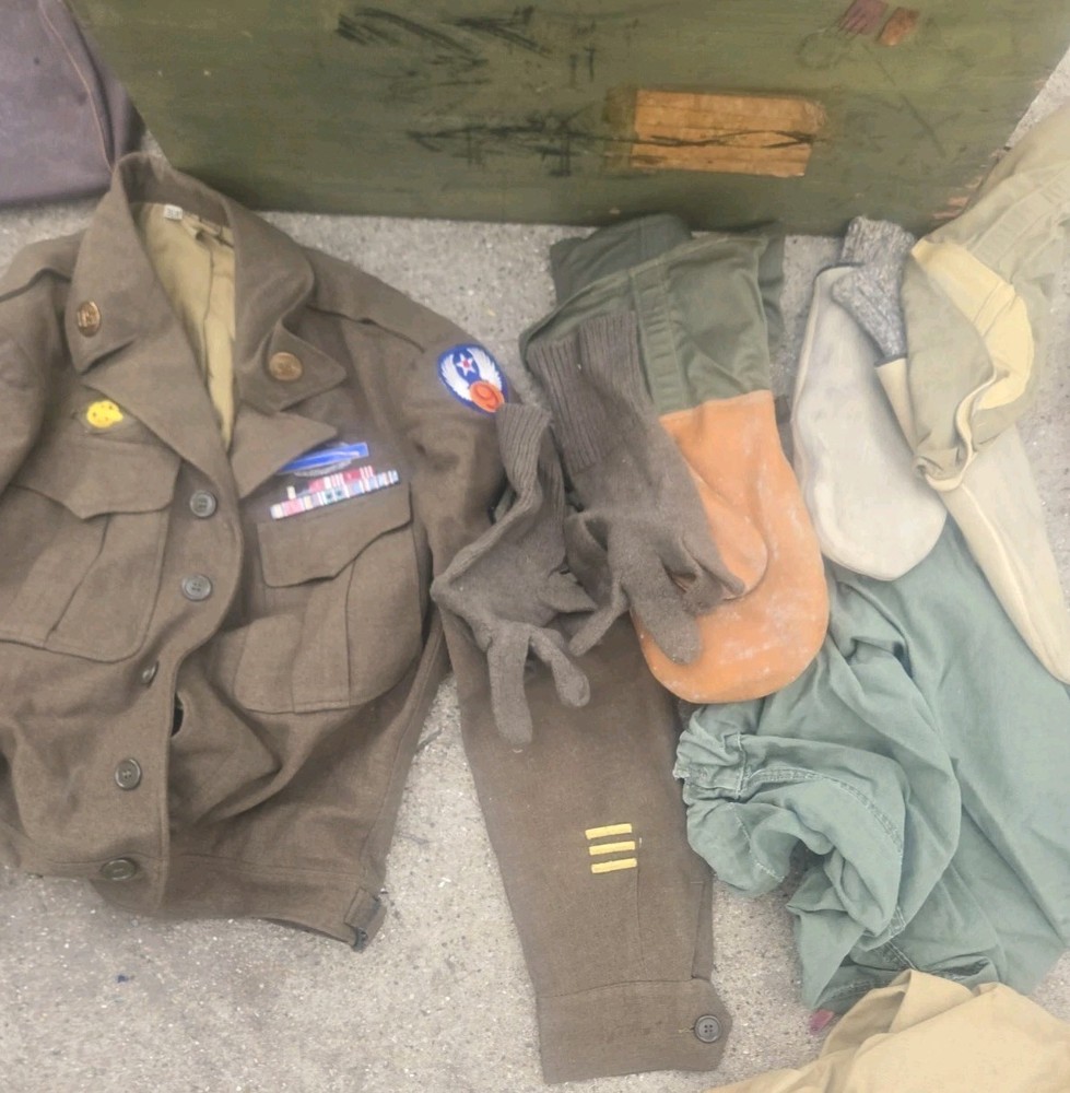 WWII 8th Infantry Division / 9th Air Force Transitional Af Uniform Grouping Idd
