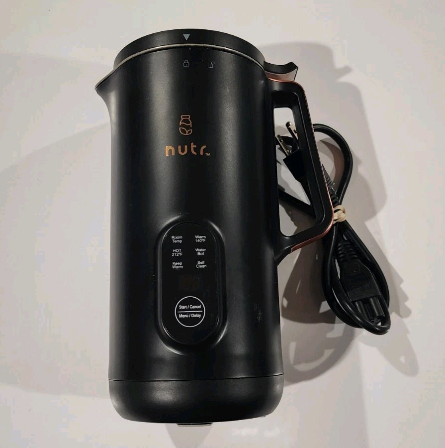 NUTR Single-Serving Nut Milk Maker Blender Black N2B Tested Working *SEE PICS*