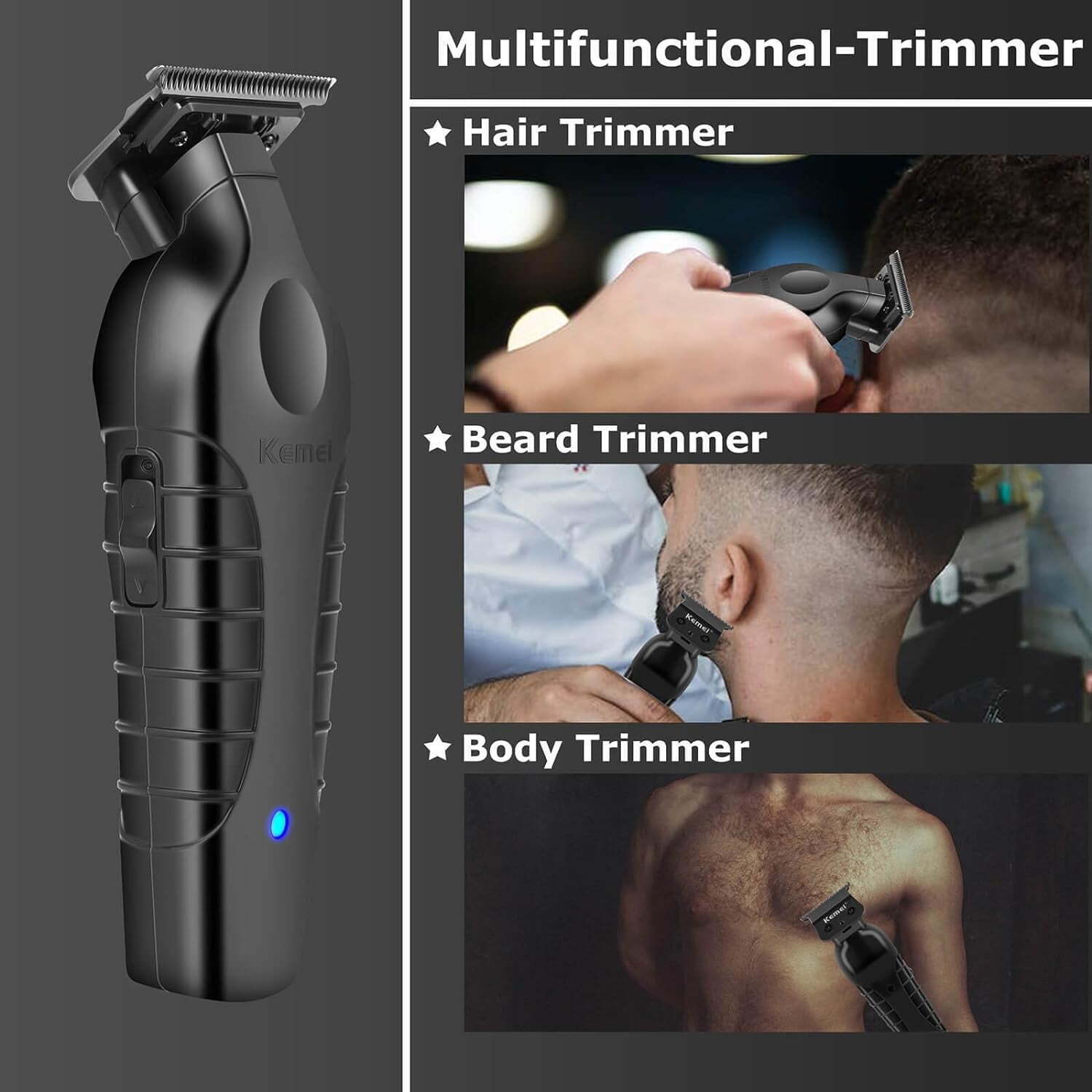 KM-2299 Cordless Electric Hair Trimmer Clipper Professional Cutting Machine
