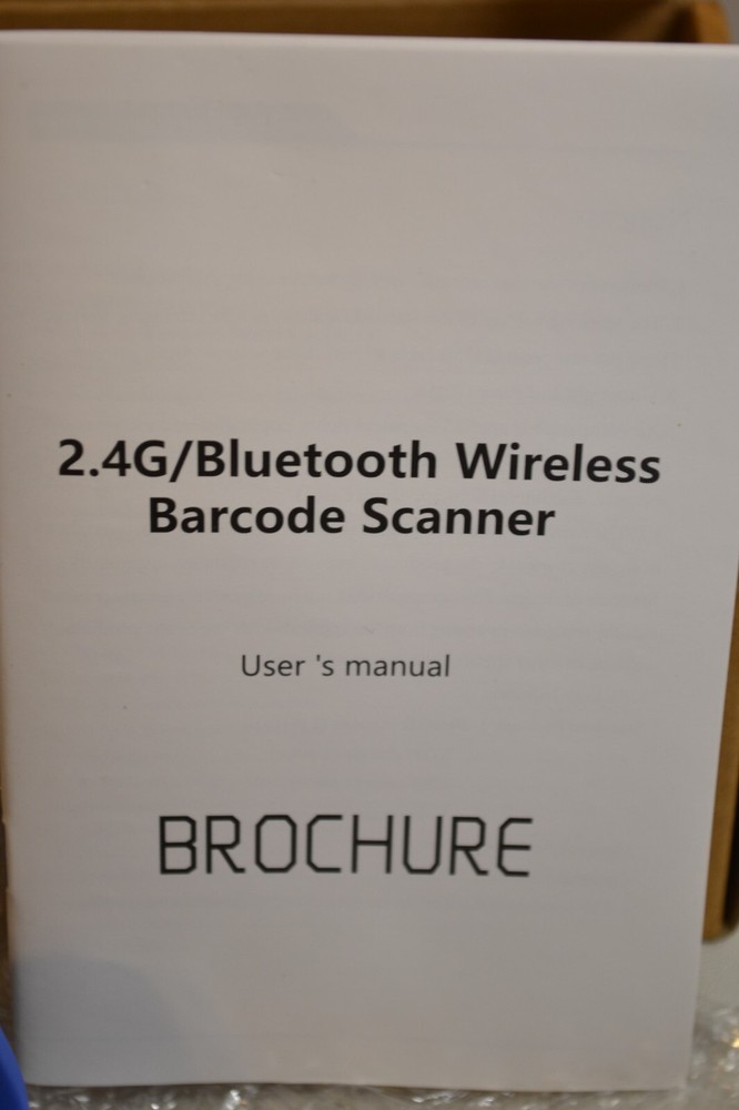 Symcode MJ-6706B Wireless Bluetooth Barcode Scanner 2.4G - Blue