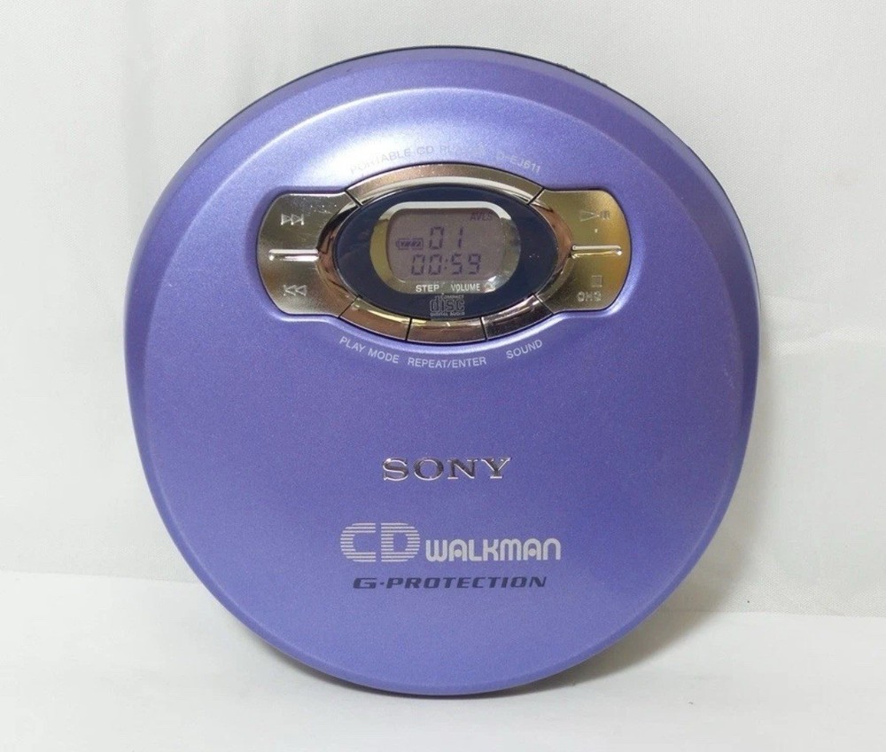 Sony CD Walkman - Portable Compact Disc Player - Blue (D-EJ611/L)