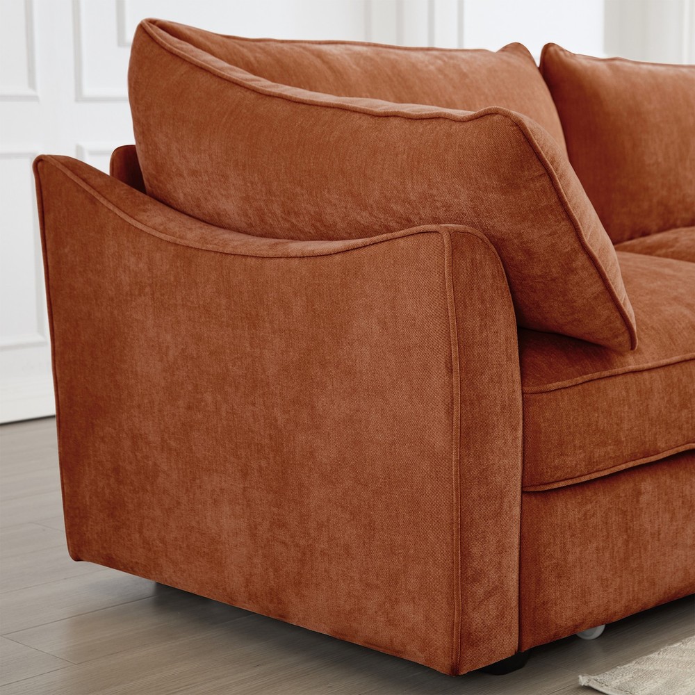 Sofa LSF Velvet-Orange