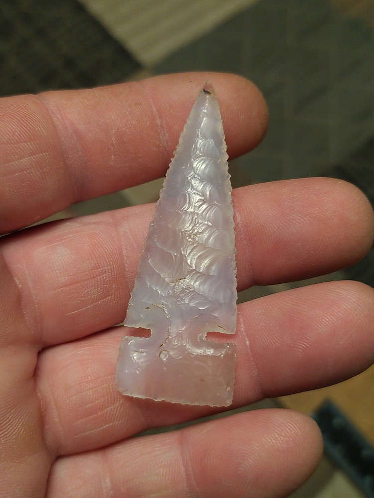 Side Notched Agate 2 5/8" x 7/8"