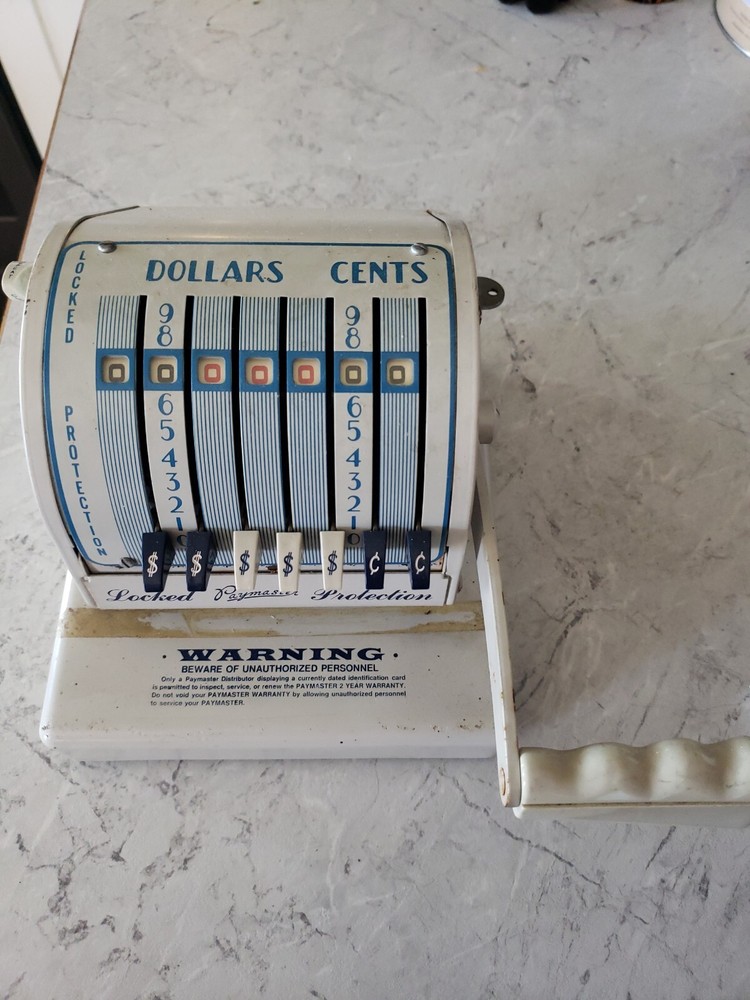Vintage Paymaster Counting Adding Machine Series X-550