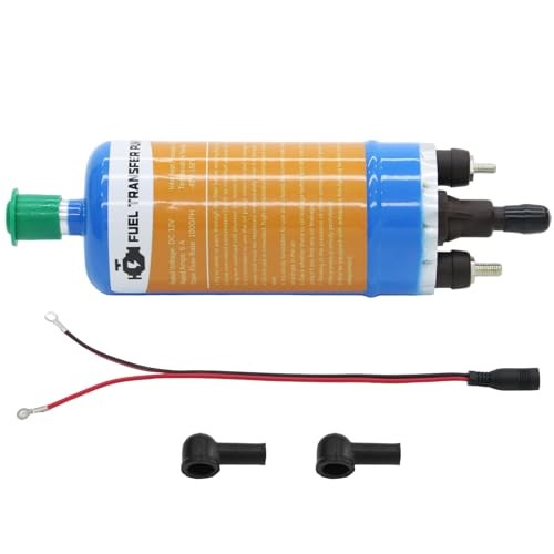 12V High Flow 100GPH Universal External Inline Electric Fuel Pump Replacement