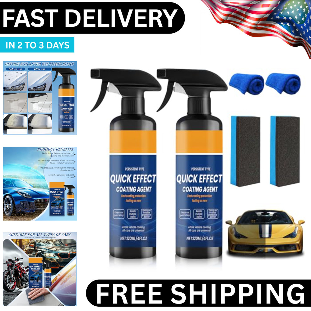Advanced Car Quick-Acting Coating Agent Spray, Car Coating Spray Quick Effect US