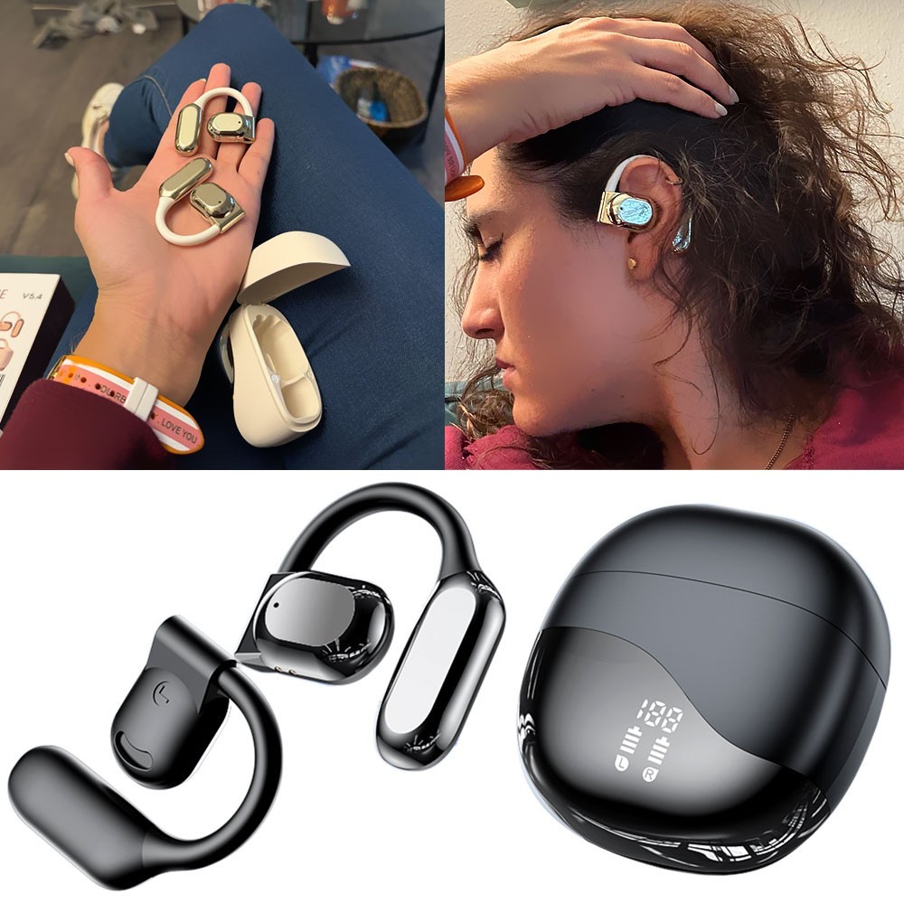 Wireless Bluetooth Open Ear Earbuds With Charging Box For iPhone Samsung Google