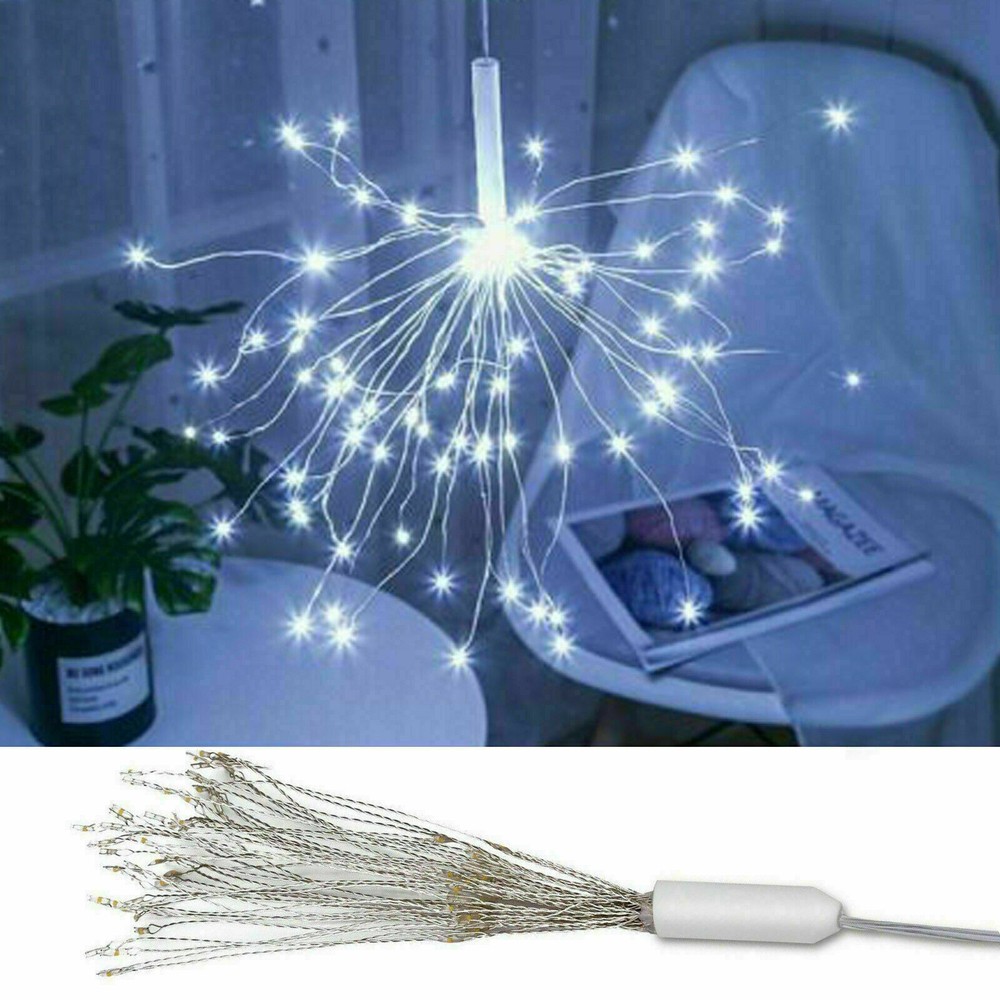 150 LED Firework Fairy String LED Light Dandelion Hanging 8 Modes Remote Party
