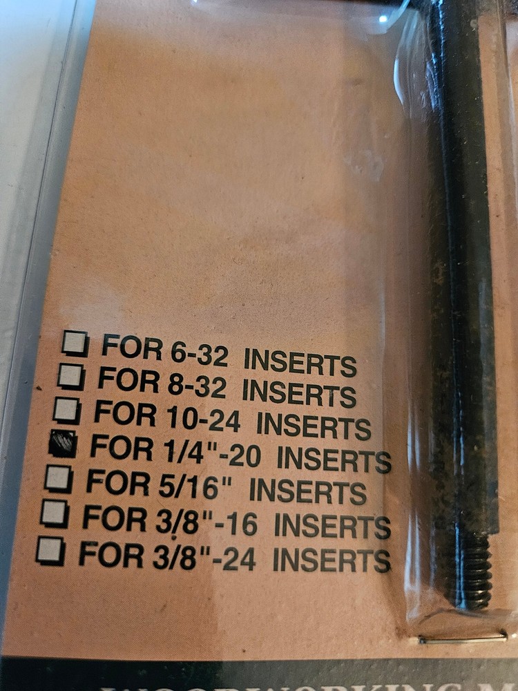 T-Wrench 1/4-20 Insert Wrench Manually Install Threaded Inserts 12K55 New