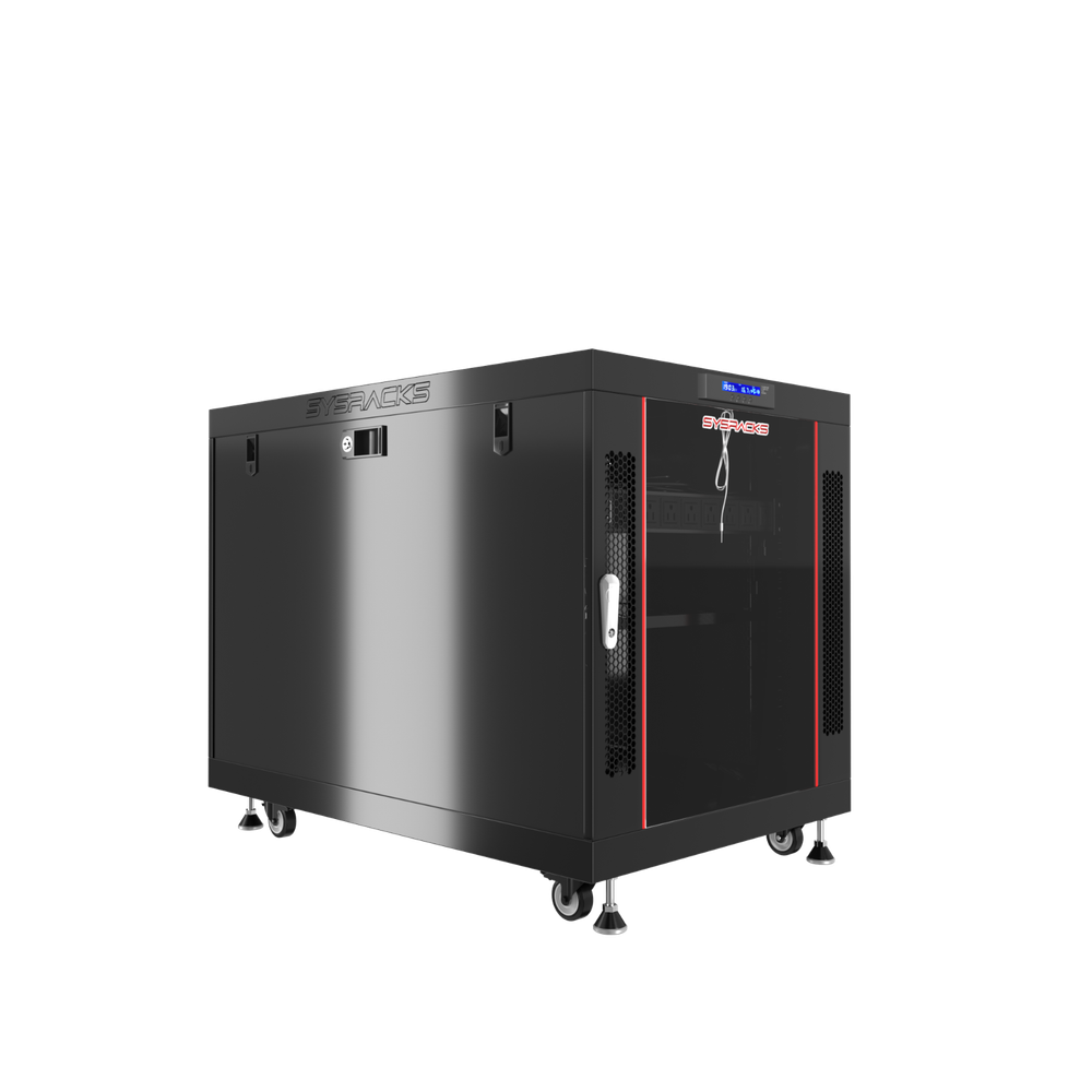 12U Server Rack Cabinet Enclosure Premium Series Sysracks 35" Depth