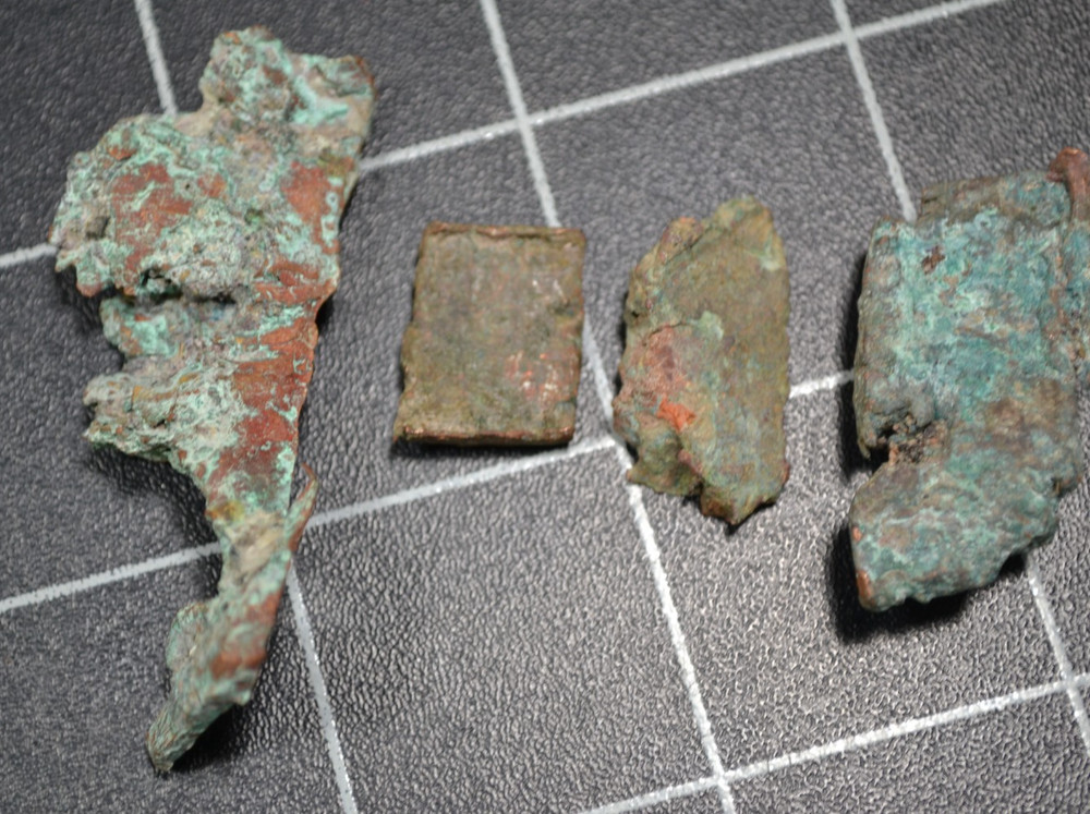 CLIFF MINE - KEWEENAW COUNTY - COPPER CHISEL CHIPS - 1845-1878