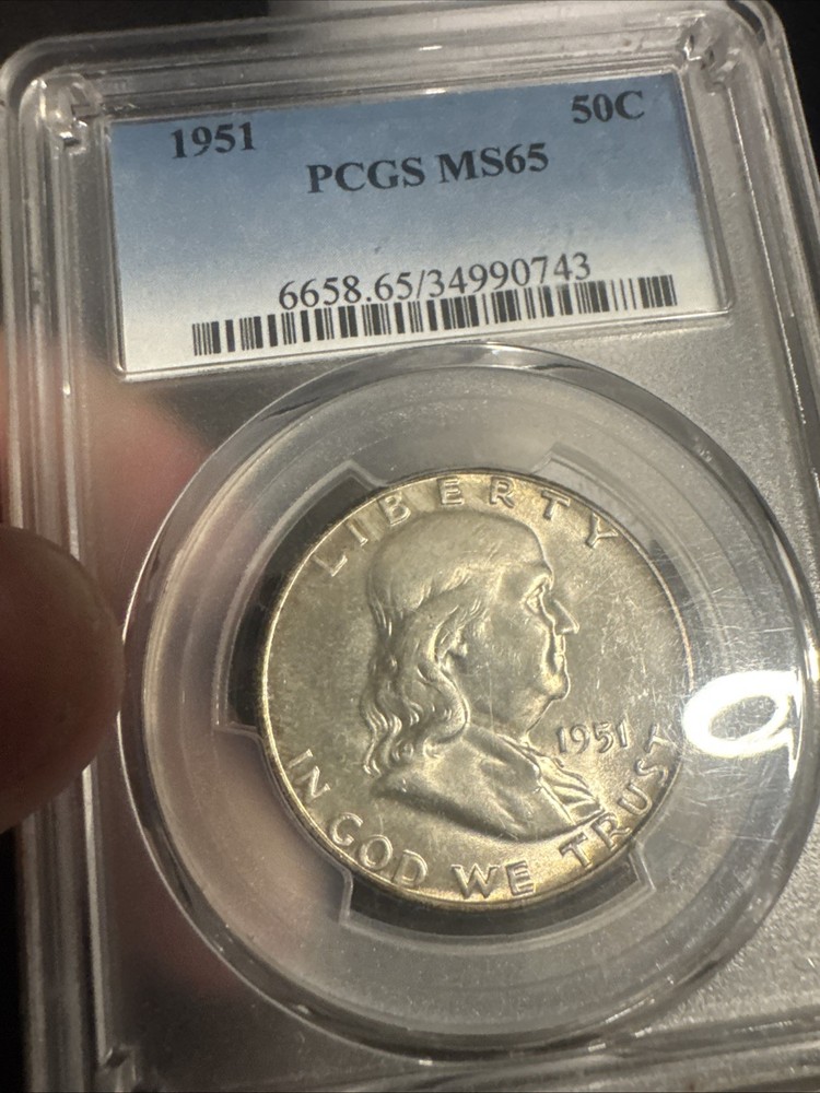 1951 FRANKLIN US Half Dollar MS65 PCGS