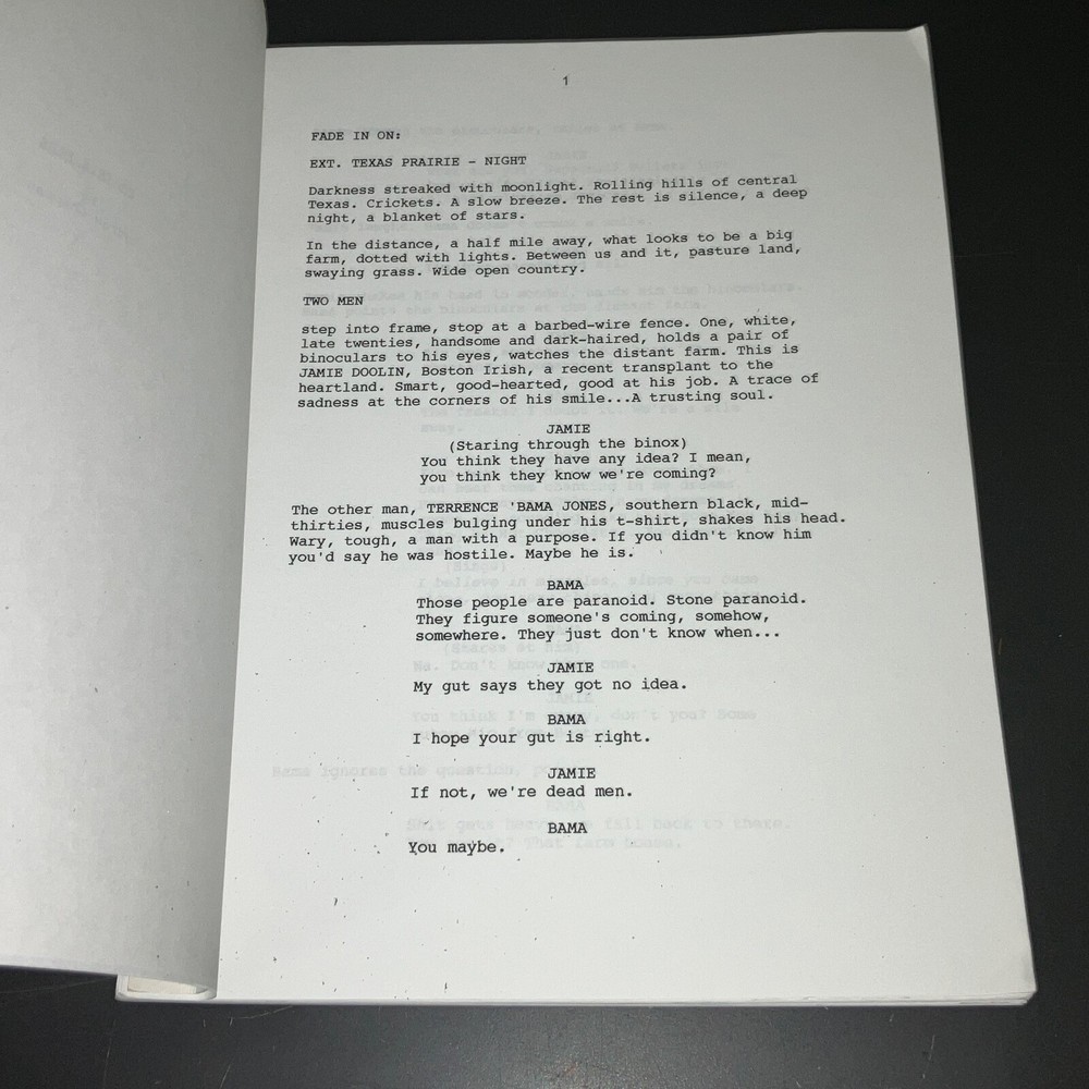 Standoff 1996 Movie Script Andrew Chapman Revised Draft Casting Notes COA