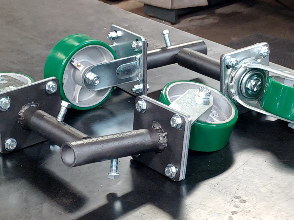 Casters and Slip Plates - 900 Lbs load capacity