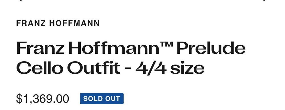 Frank Hoffman Prelude Cello