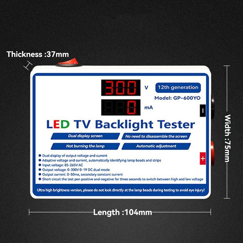 LED Tester, 0-300V Output, LED--Backlight Tester, Multipurpose-7986