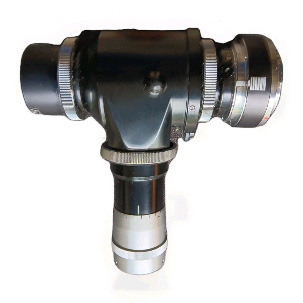 VINTAGE HEERBRUGG MICROSCOPE CAMERA ADAPTER ASSEMBLY WITH SHUTTER