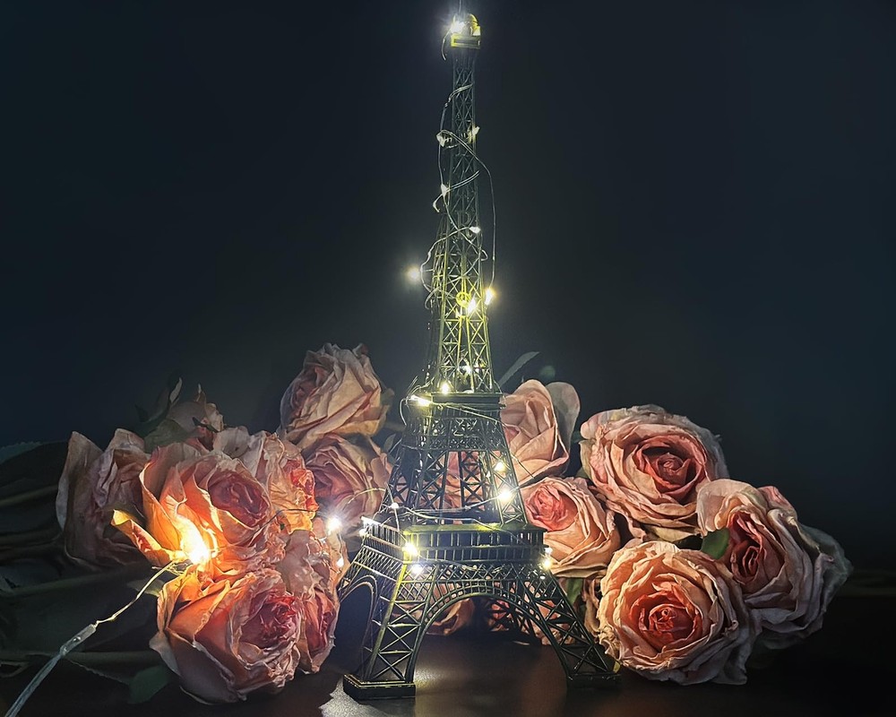 Eiffel Tower Model Eiffel Tower Metallic Statue Eiffel Tower Figurine for Sou...