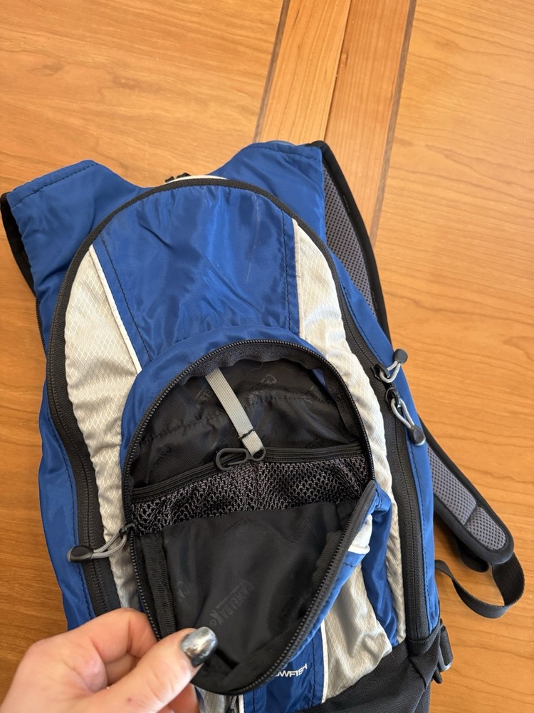 CamelBak Blowfish Blue Hydration Backpack Hiking Nylon Adjustable Size System