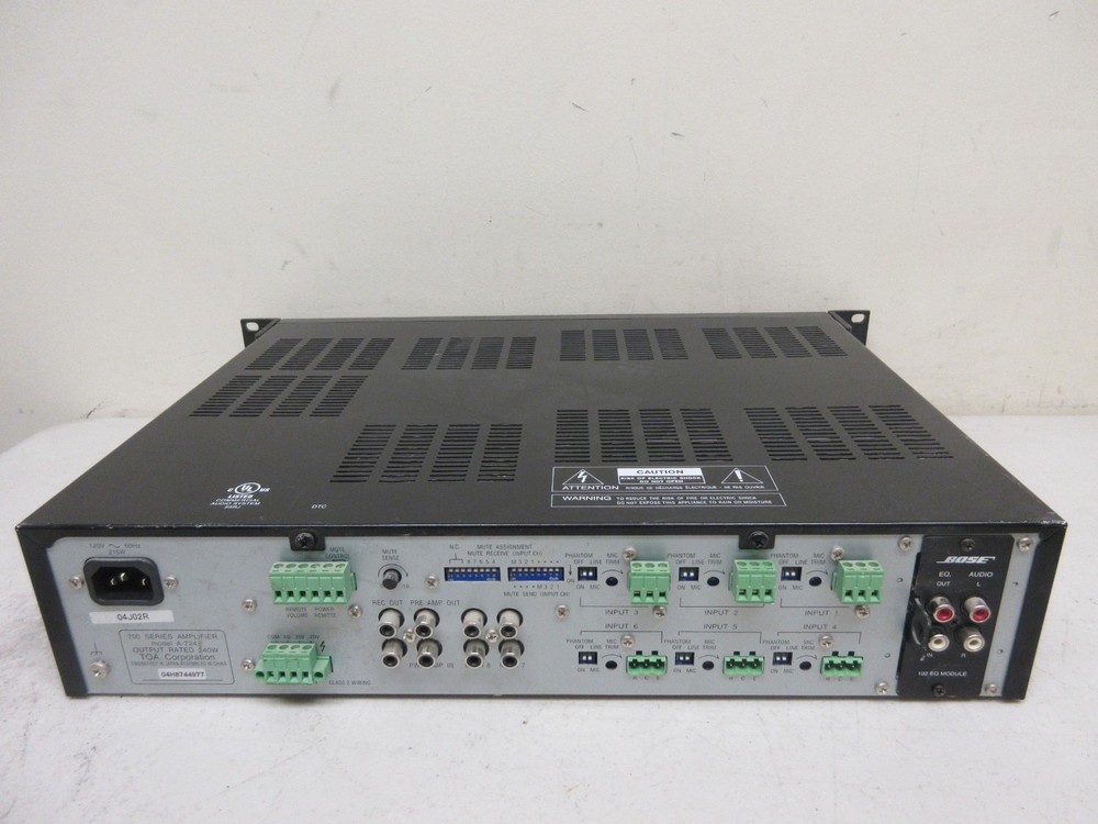TOA 700 Series Amplifier Model A-724 Professional Amplifier