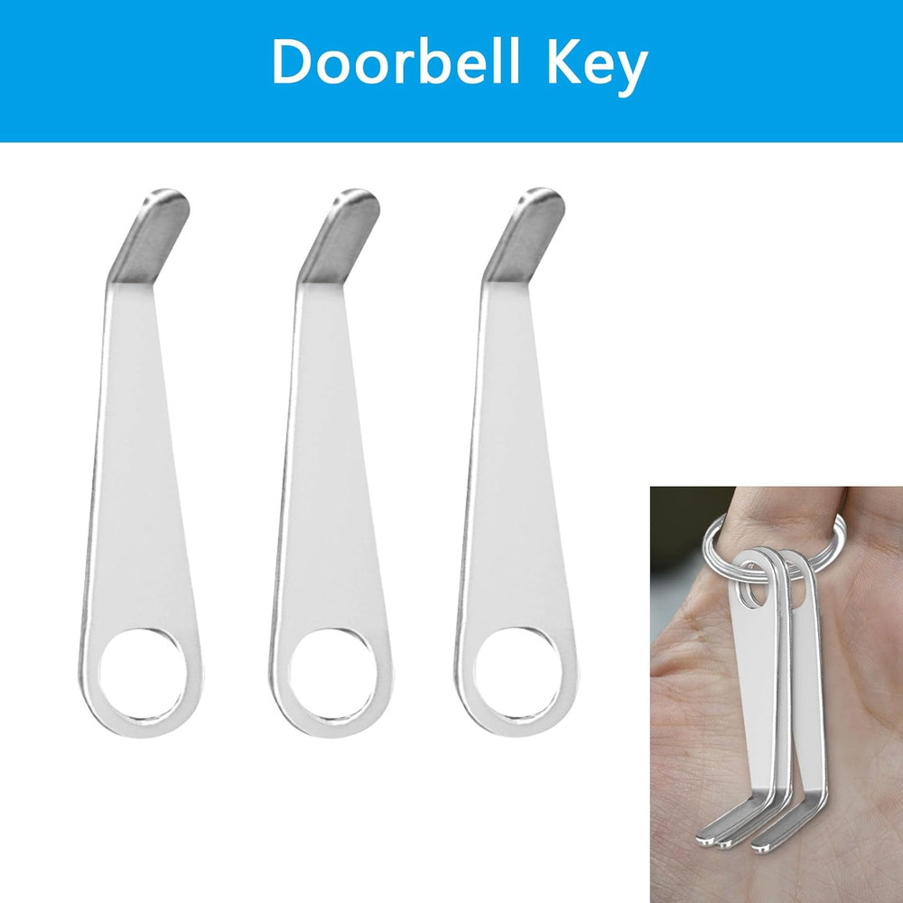 3 Pack Doorbell Key Replacement Tool Compatible with All-New Ring Battery Doorbe