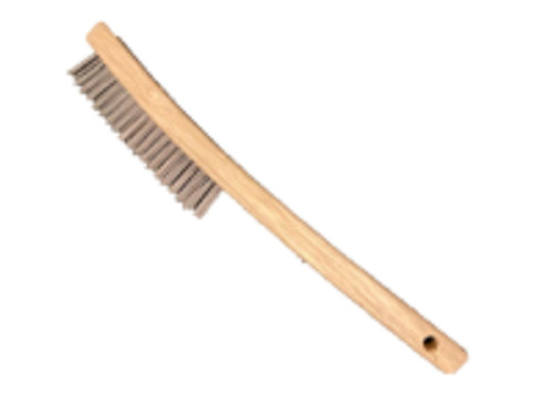 BETTER BRUSH 540314 CURVED HANDLE STYLE WIRE SCRATCH BRUSH WITHOUT SCRAPER