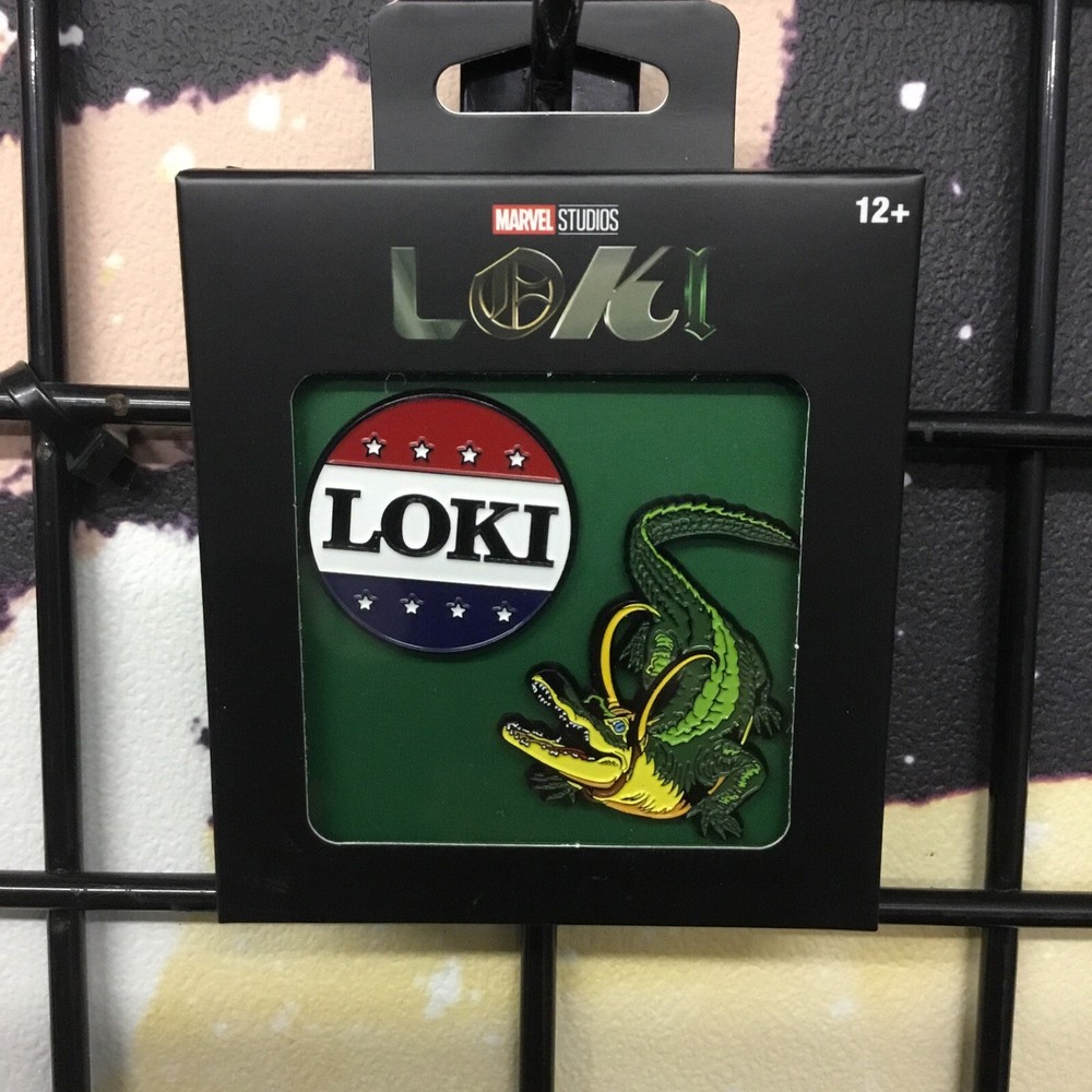 Marvel Studios Loki For President & Gator Pin Set