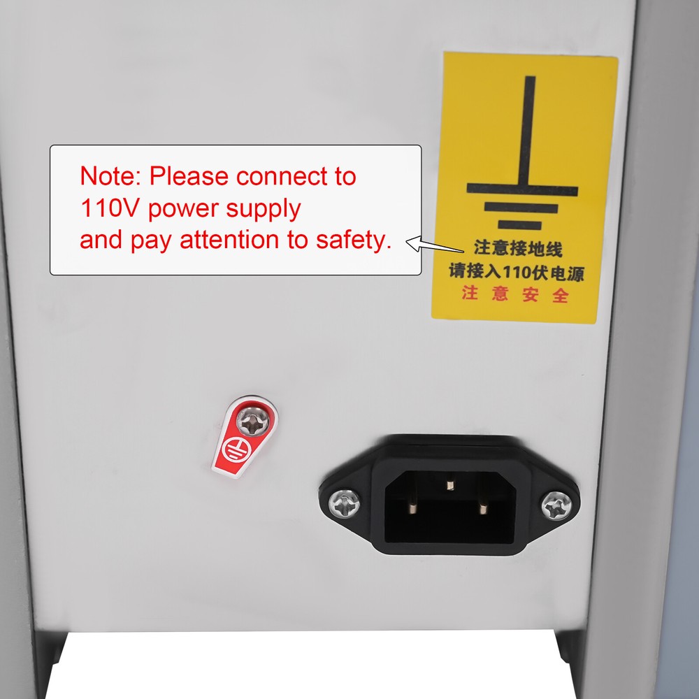 110V Automatic Dumpling Skin Machine Dumpling Wrapper Maker 60 Pieces/Min Silver