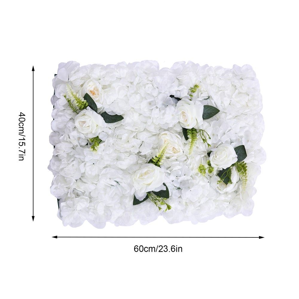6Pcs Artificial Flower Wall Panel Wedding Backdrop Event Party Flower Wall Panel