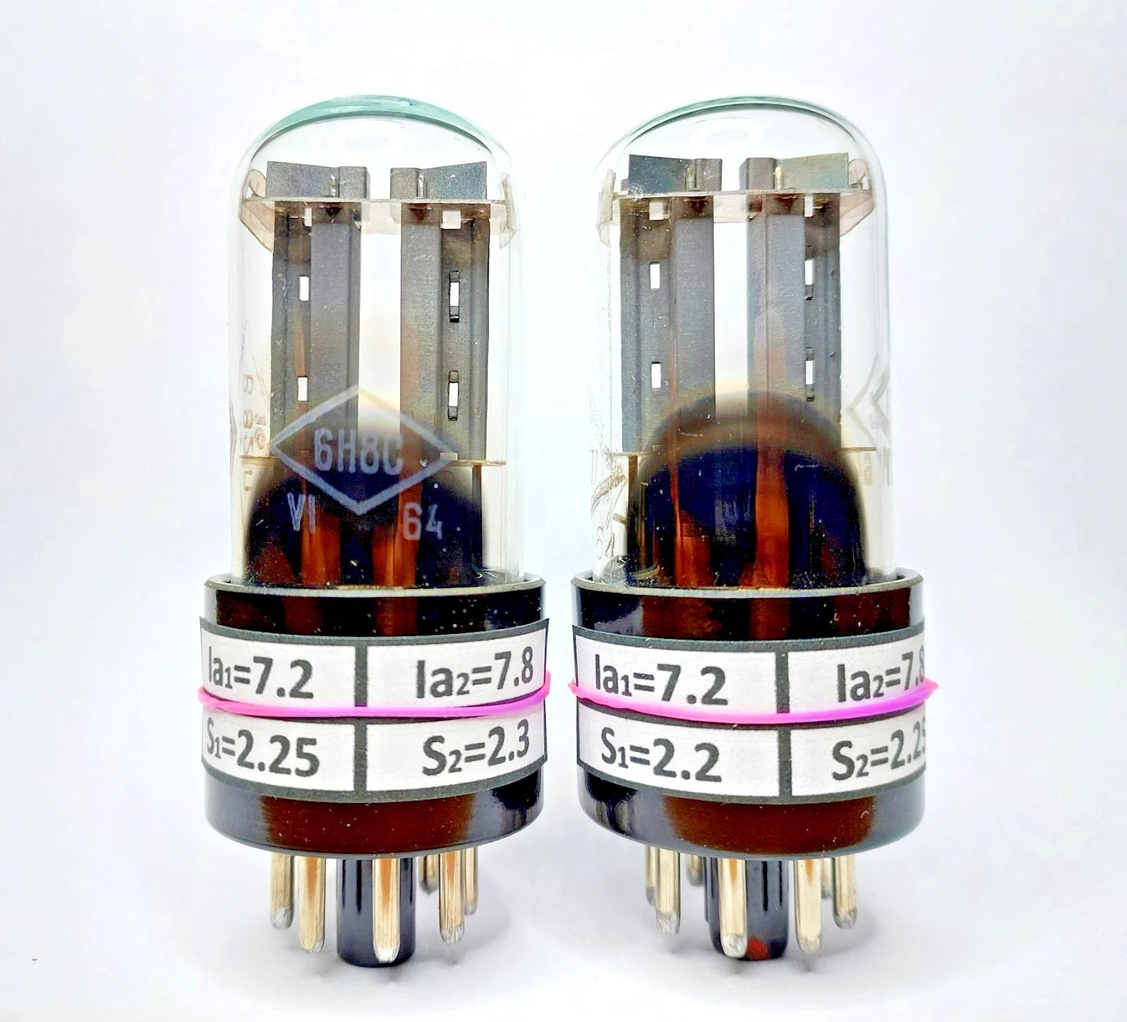 US Stock! 6N8S 6H8C 6SN7GT 6N8P FOTON 1964s MATCHED PAIR (2pcs) Tubes NOS