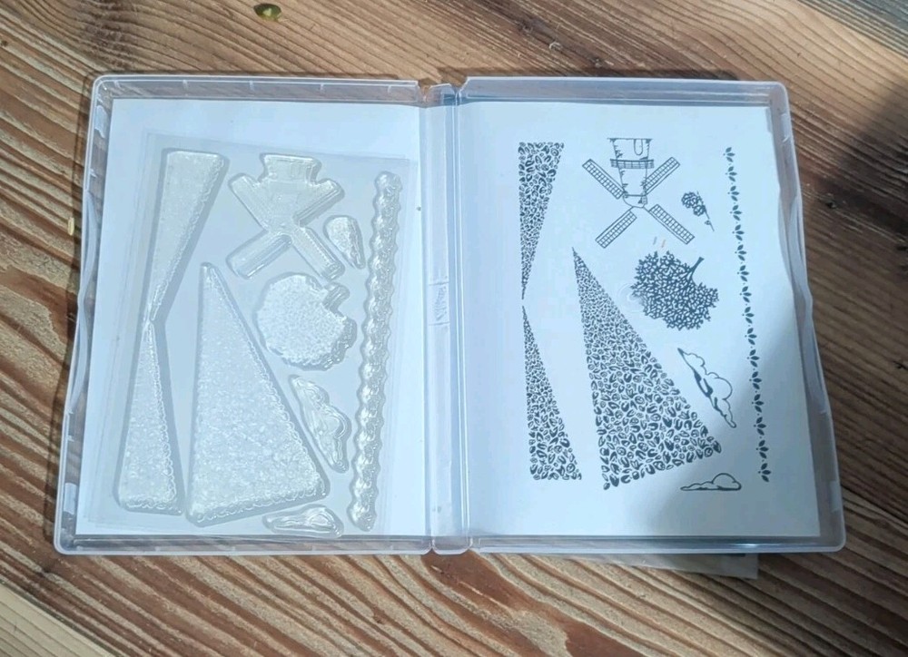 Stampin Up! TULIP FIELDS Stamp Set & Windmill Fields Dies