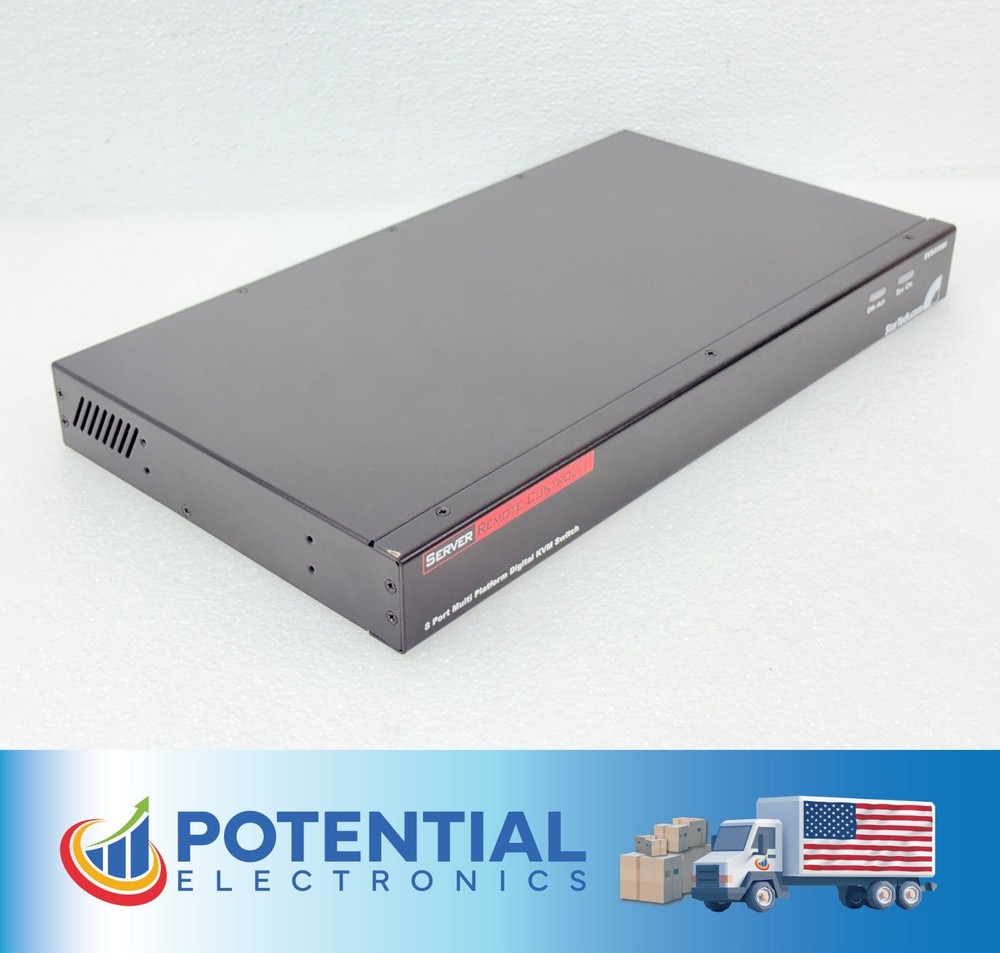 StarTech SV841HDI 8-Port Multi-Platform Digital IP KVM Switch Only - Black