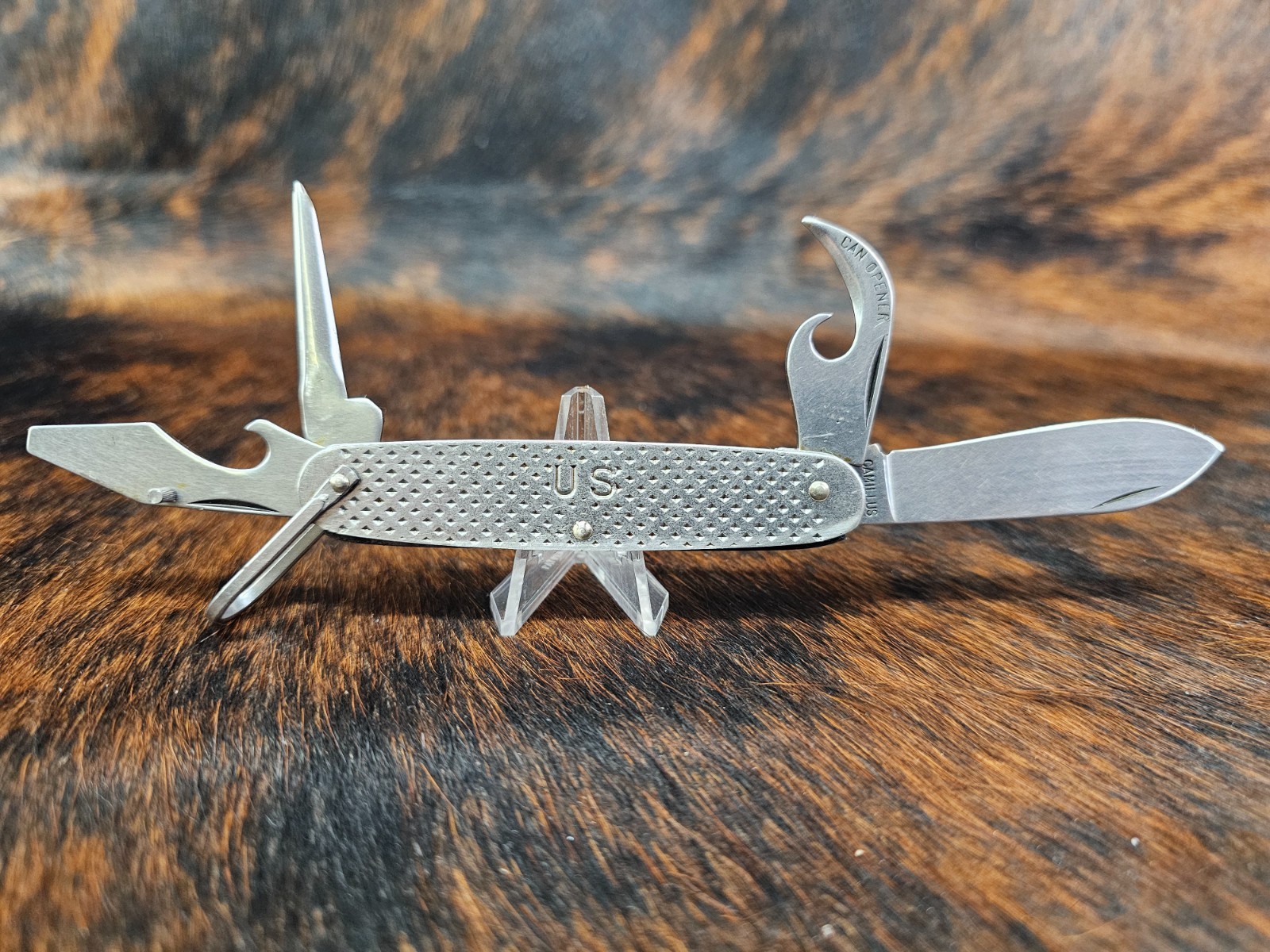 Vintage 1965 CAMILLUS US Military Folding 4-blade Pocket Knife Vietnam Era