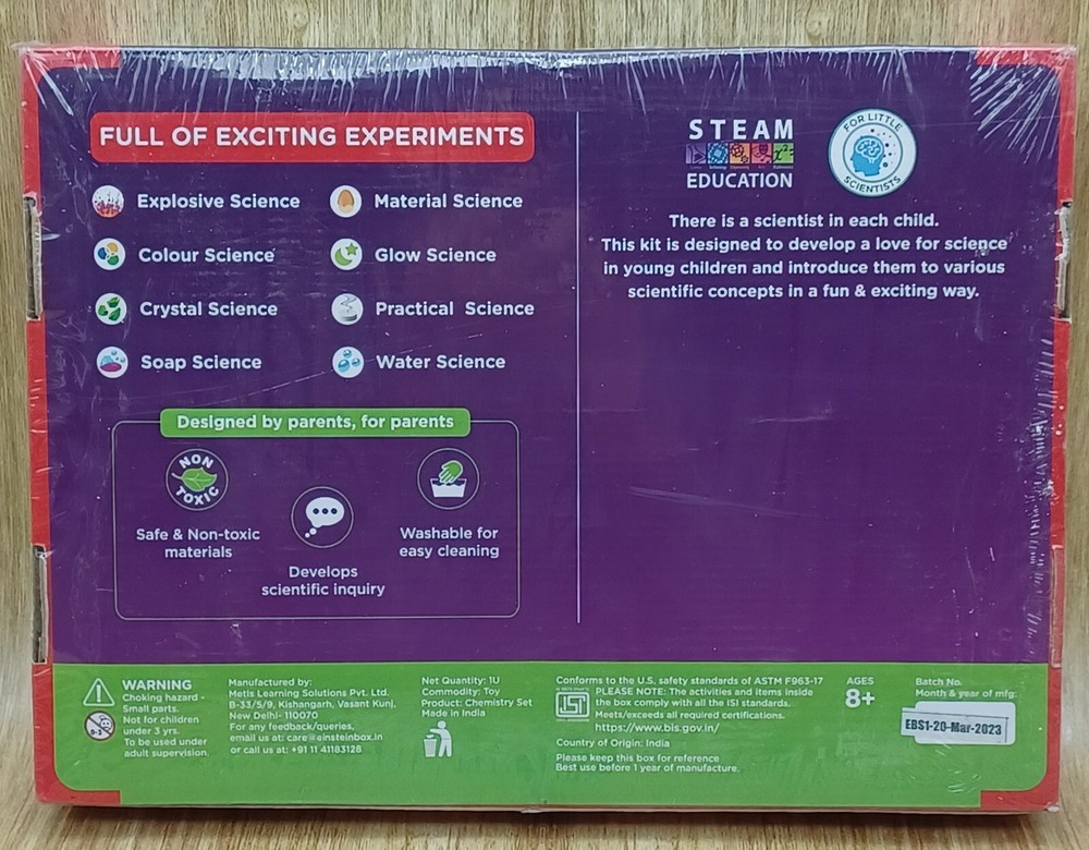 Ultimate Science Kit Experiments for Kids Age 8+ STEM Kid Projects Einstein Box