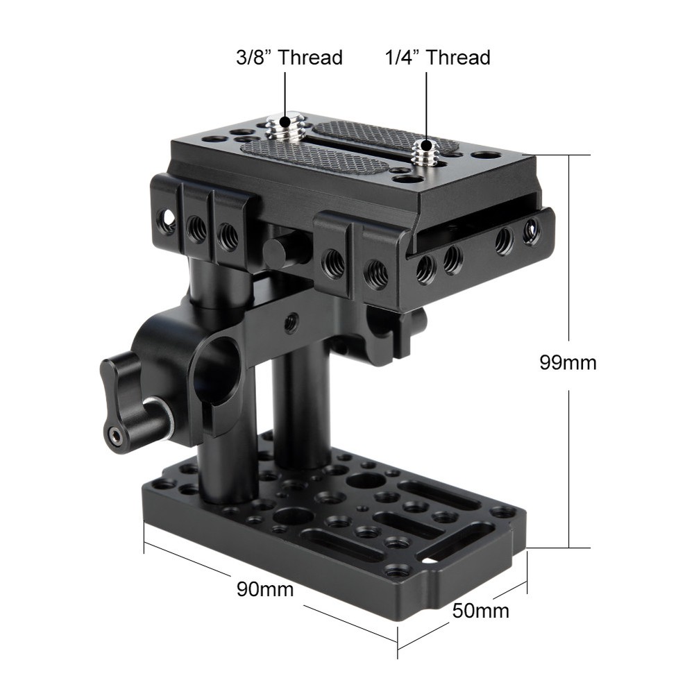 NICEYRIG Quick Release Tripod Mount Baseplate for Manfrotto Standard Accessory