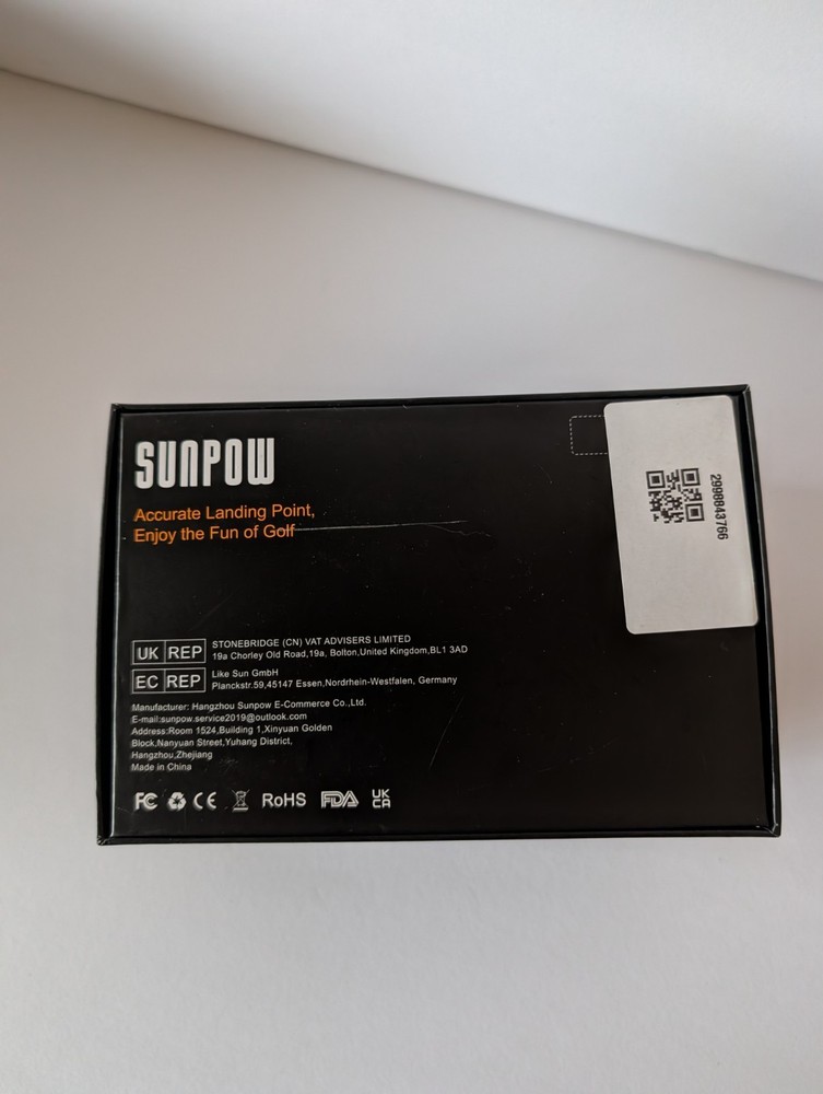 SUNPOW Golf Rangefinder with Slope, High Precision Laser Range Finder