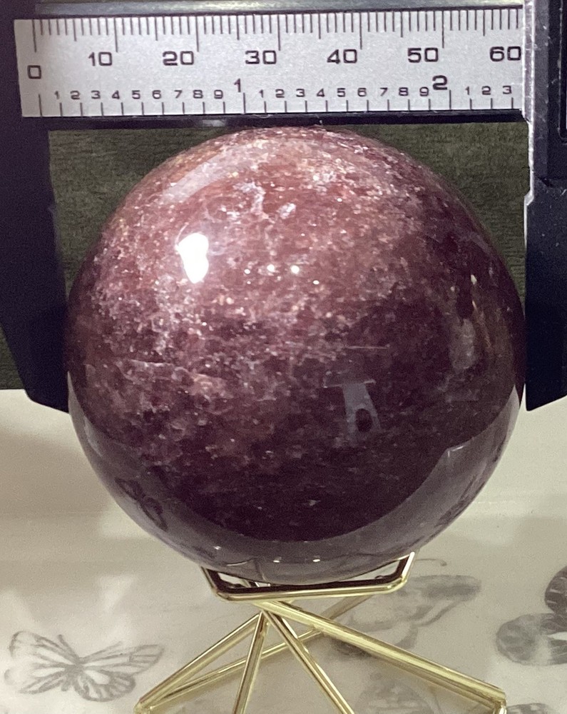 Crystal Strawberry Quartz Sphere